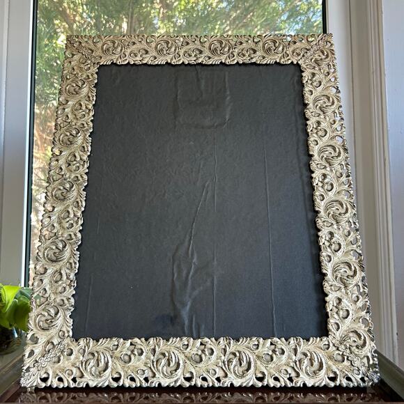 Vintage Ornate Heavyweight Picture Frame 16.5” x 13.5” Intricate Scroll Design - Picture 13 of 15